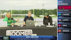 New York Jets wide receiver Eric Decker joins Boomer and Carton to discuss the Jets offense, his health, and playing with Geno Smith.