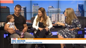 Eric Decker and Jessie James Decker join FOX 17 to talk about the E & J Foundation and their work with dogs in shelters as well as veterans. The foundation helps save dogs from shelters, train them and pair them with service members suffering from PTSD.